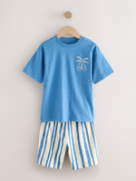 Пижама для мальчика Next AM2-794, 3 шт., Хаки, Голубой, Красный