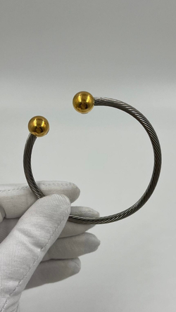 Браслет кафф биколор