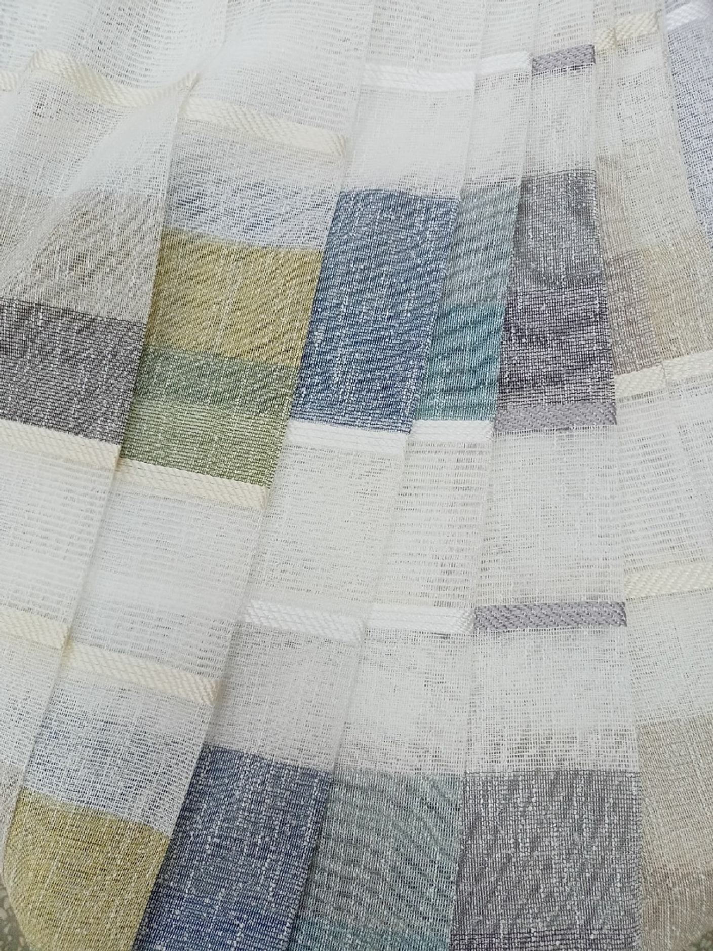 🌈Тюль- лен в горизонтальную полоску