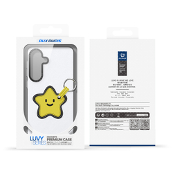 Чехол белого цвета (Snow White) для Samsung Galaxy S26+ Плюс, серия Luvy Series Case (со съемным ремешком) от Dux Ducis