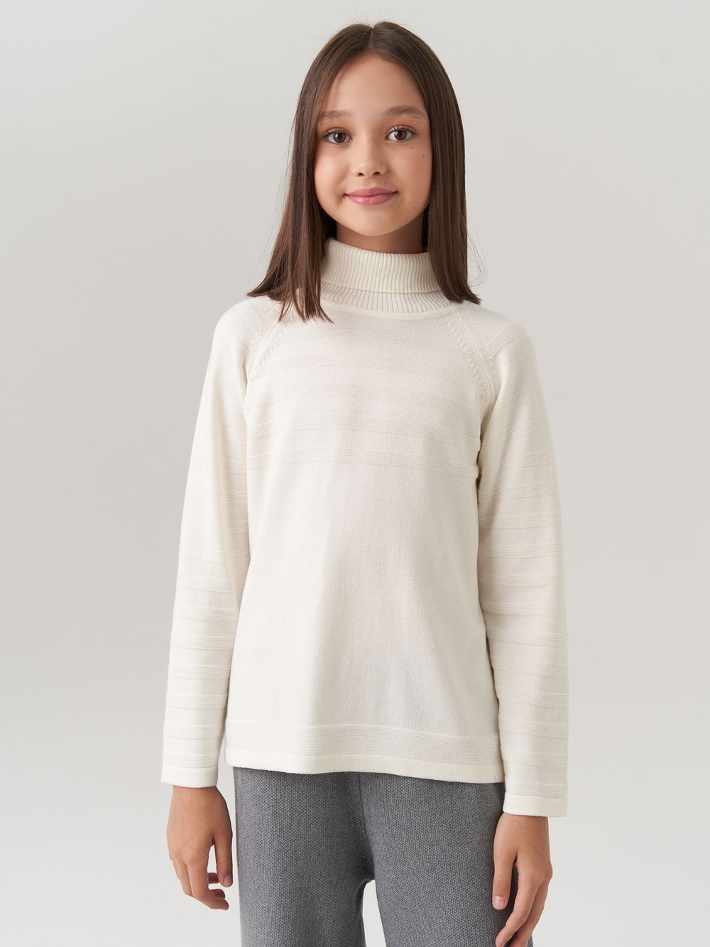 AT743 Джемпер для девочек молоко