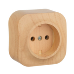 Розетка без заземления без шторок IP20 16А 250В дерево Quteo Legrand