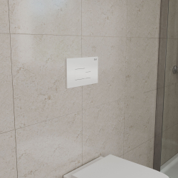 Клавиша смыва DB1519016 Quadro, белый D&K