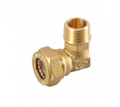 Угольник Lavita для гофрированной трубы с наружной резьбой