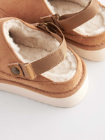 Тапочки с подкладкой из искусственного меха Next 880-271, Песочный