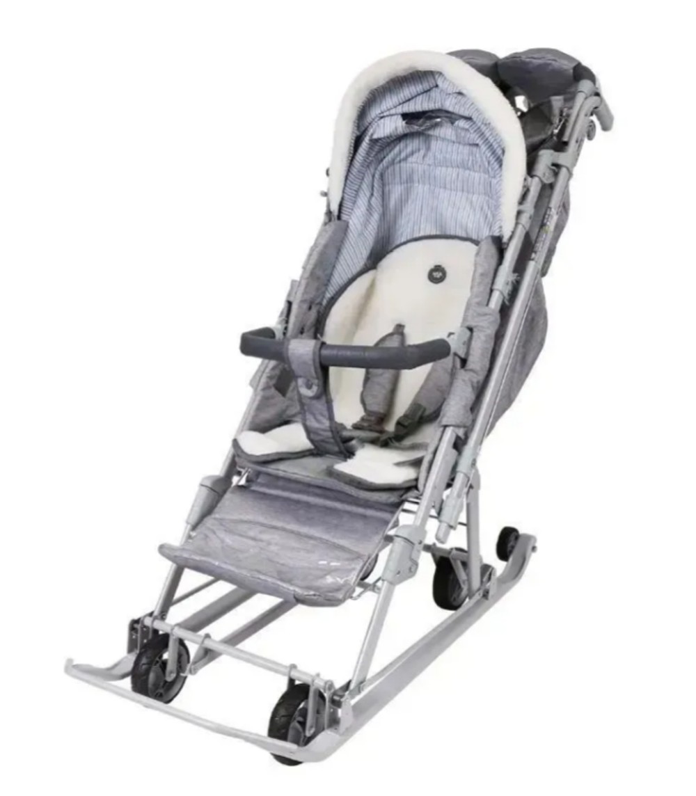 Санки-коляска Nika НД7-8К/9 дымчатый