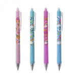 Ручка гелевая пиши-стирай, автоматическая Yalong, "Animal" 0,5 мм, синяя, резин. грип, круглый цв. пластик. корпус, пласт. уп.