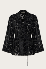 Жакет из панбархата с воротником