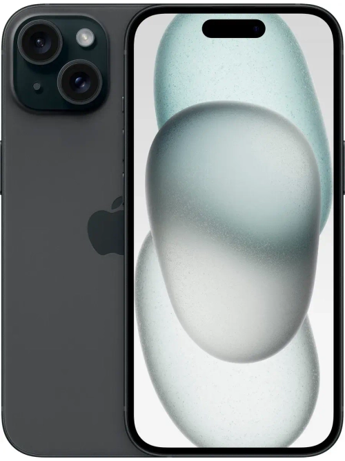 Смартфон Apple iPhone 15 256gb; nanoSIM+eSIM; черный