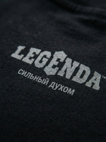 Футболка оверсайз хлопковая черная Legenda Череп в проволоке