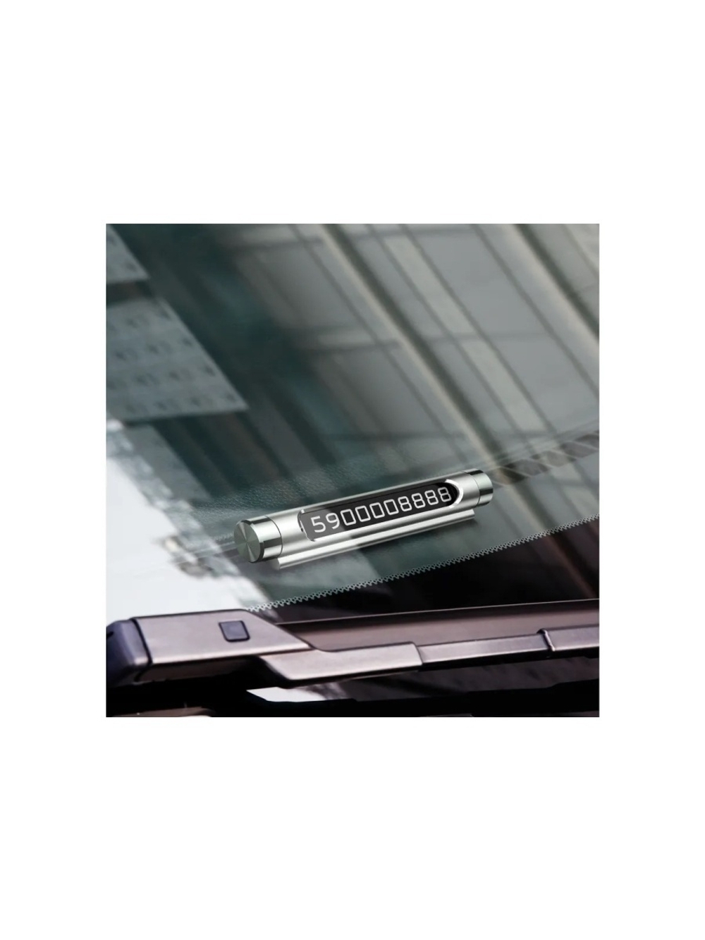 Автомобильная парковочная карта Baseus ACNUM-0S / Автовизитка / Табличка с номером телефона в машину