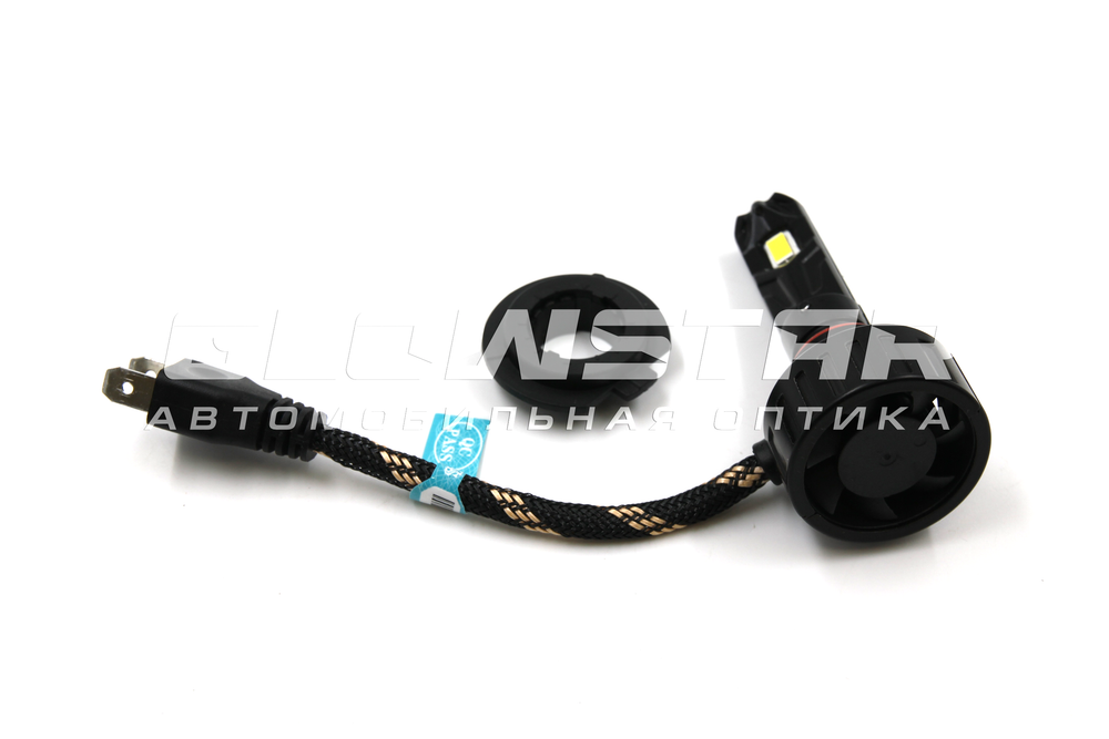 Cветодиодные лампы H7 Sariti F8 с вентилятором, 12V, 40W, 5500K (комплект, 2шт)