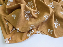 ГОРЧИЦА - Хлопколен с вышивкой (1394 Евгения)