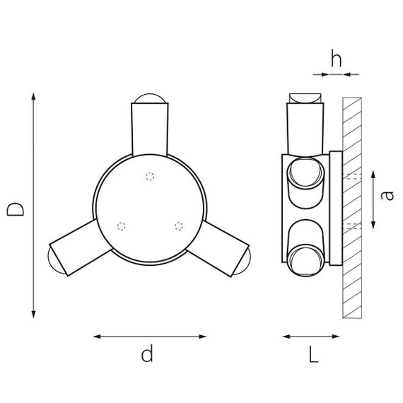 Уличный настенный светодиодный светильник Lightstar Dito 380633