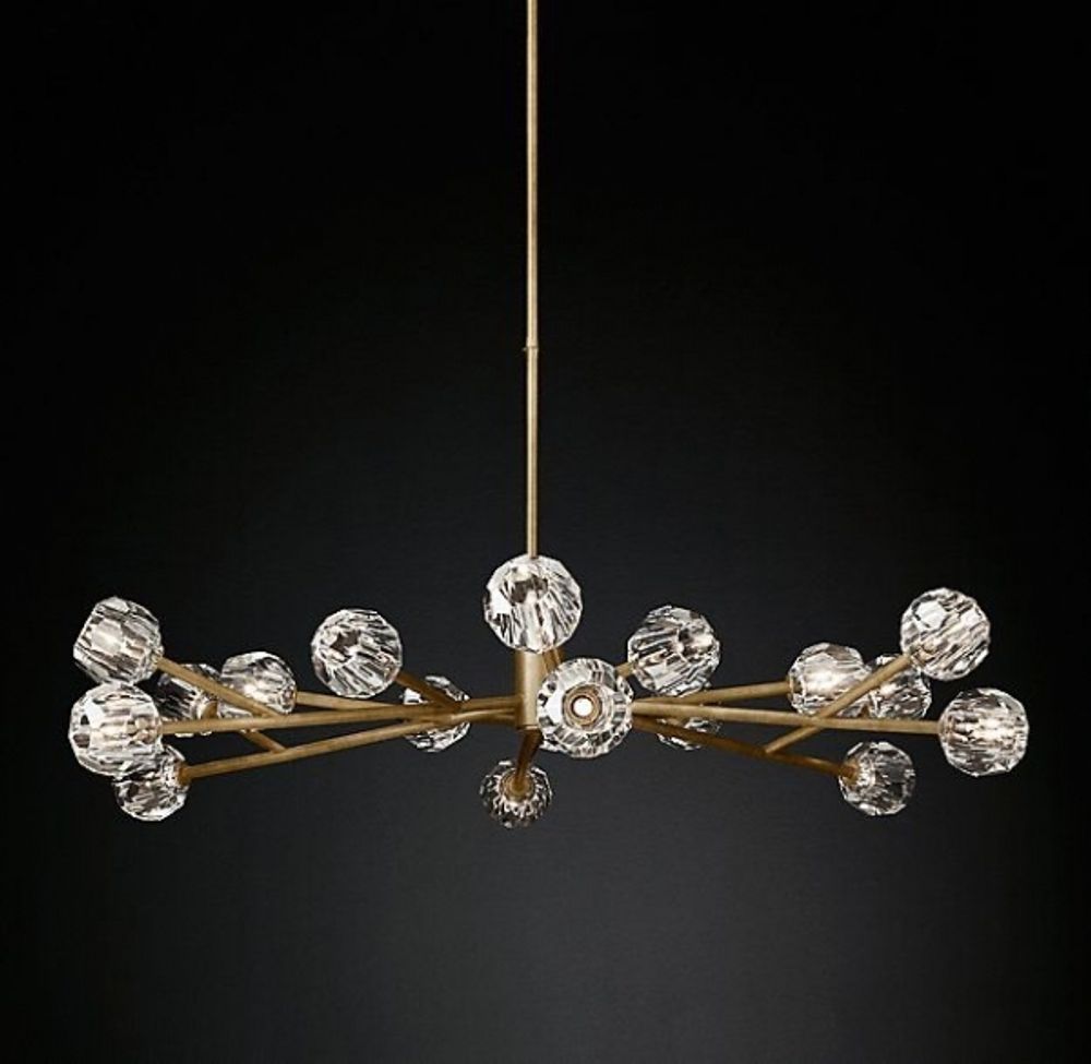 Люстра На Штанге Boule De Cristal Round Chandelier 18 By Imperiumloft