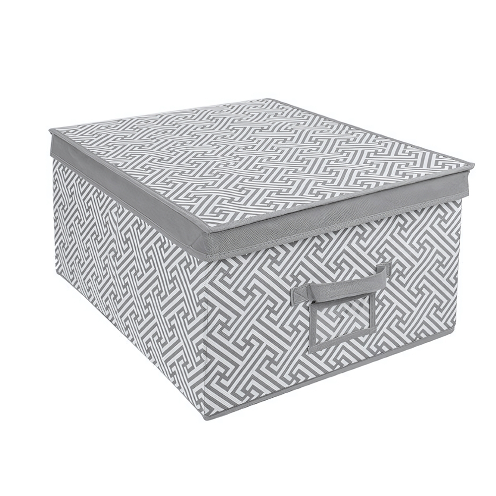 Короб для хранения "Орнамент", Д500 Ш400 В250, серый