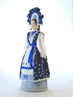 Кукла коллекционная Девушка в русском костюме