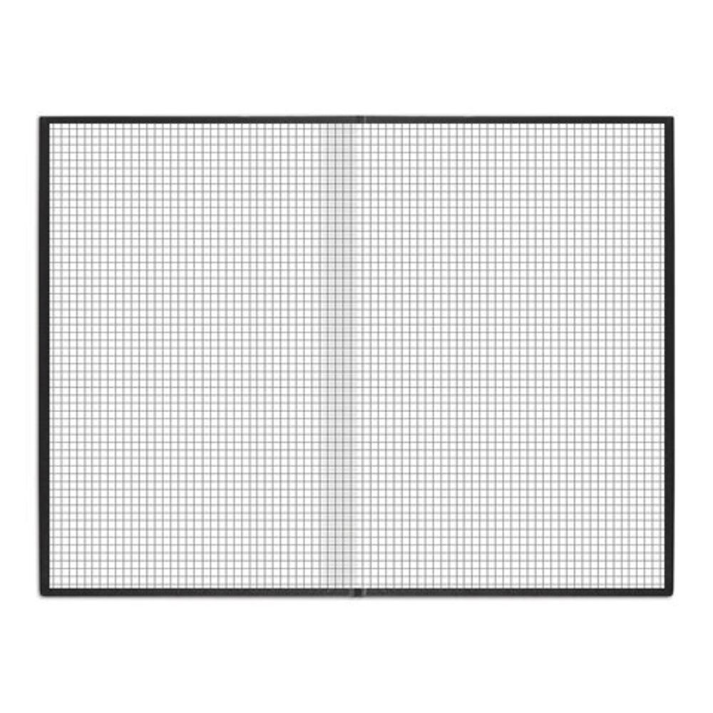 Книга учета 96 л., клетка, твердая, бумвинил, блок офсет, А4 (200х290 мм), BRAUBERG, черная, 130223