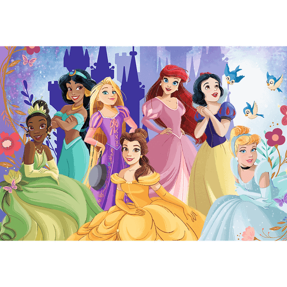 Pazl \ Puzzle \ Пазлы Puzzles - "100 UFT" - Trefl Premium Plus Kids - Princess relax time / Disney Princess
