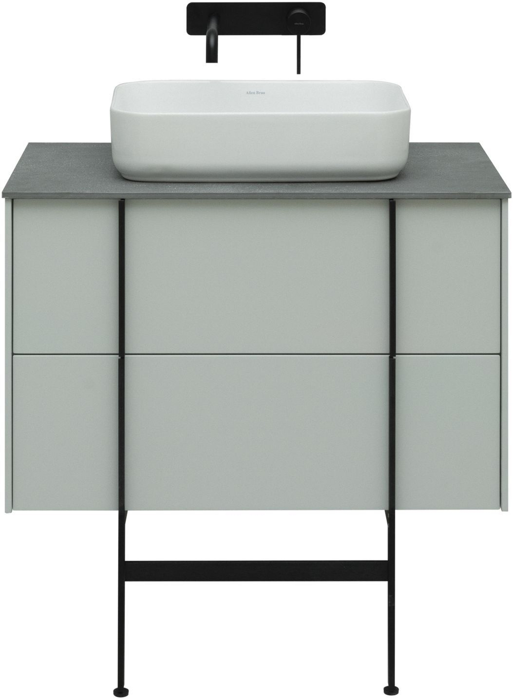 Тумба с раковиной Allen Brau Reality 1.32005.PWM 80 рapyrus white matt
