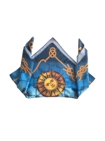 Платок Шаль Накидка Роза ветров Голубой океан