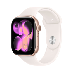 Умные часы Apple Watch Series 11, 46 mm, Rose Gold Aluminium Light Blush Sport Band S/M