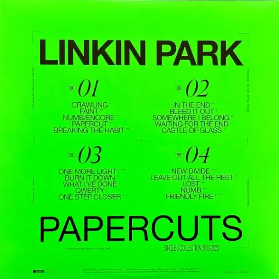 Linkin Park – Papercuts - Collection 2000 - 2023 - 2LP