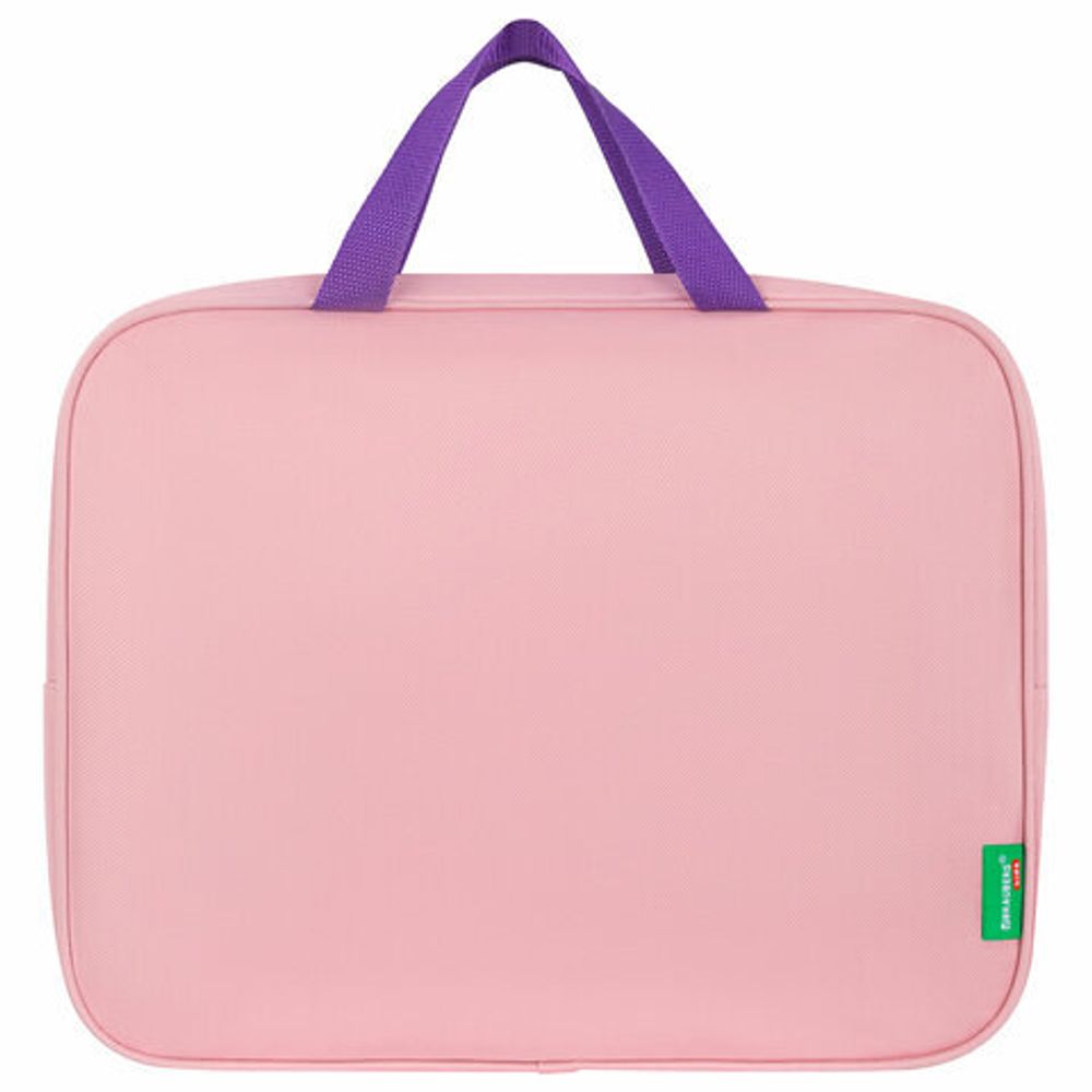 Папка на молнии с ручками BRAUBERG KIDS А4, 1 отделение, полиэстер, 80 мм, "Dreamy clouds", 273314