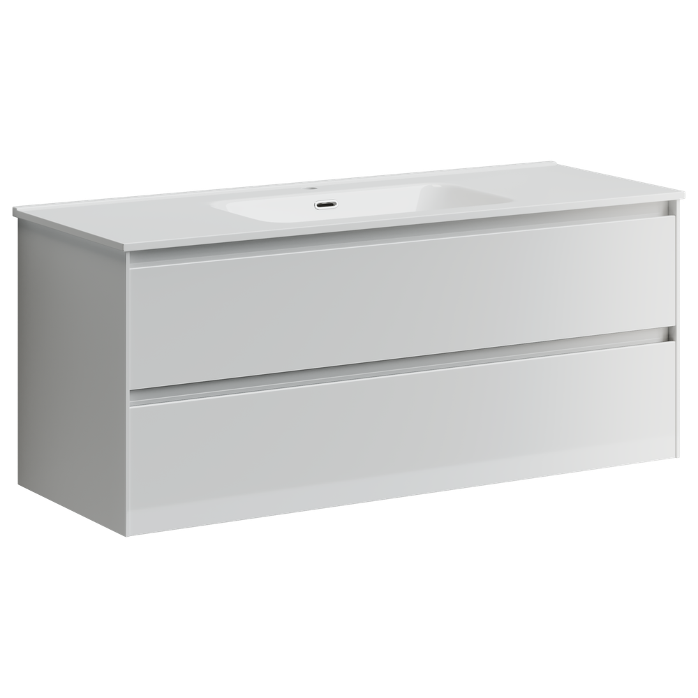 Тумба с раковиной Sancos Cento, 119 см., эмаль белый, CN120-2W