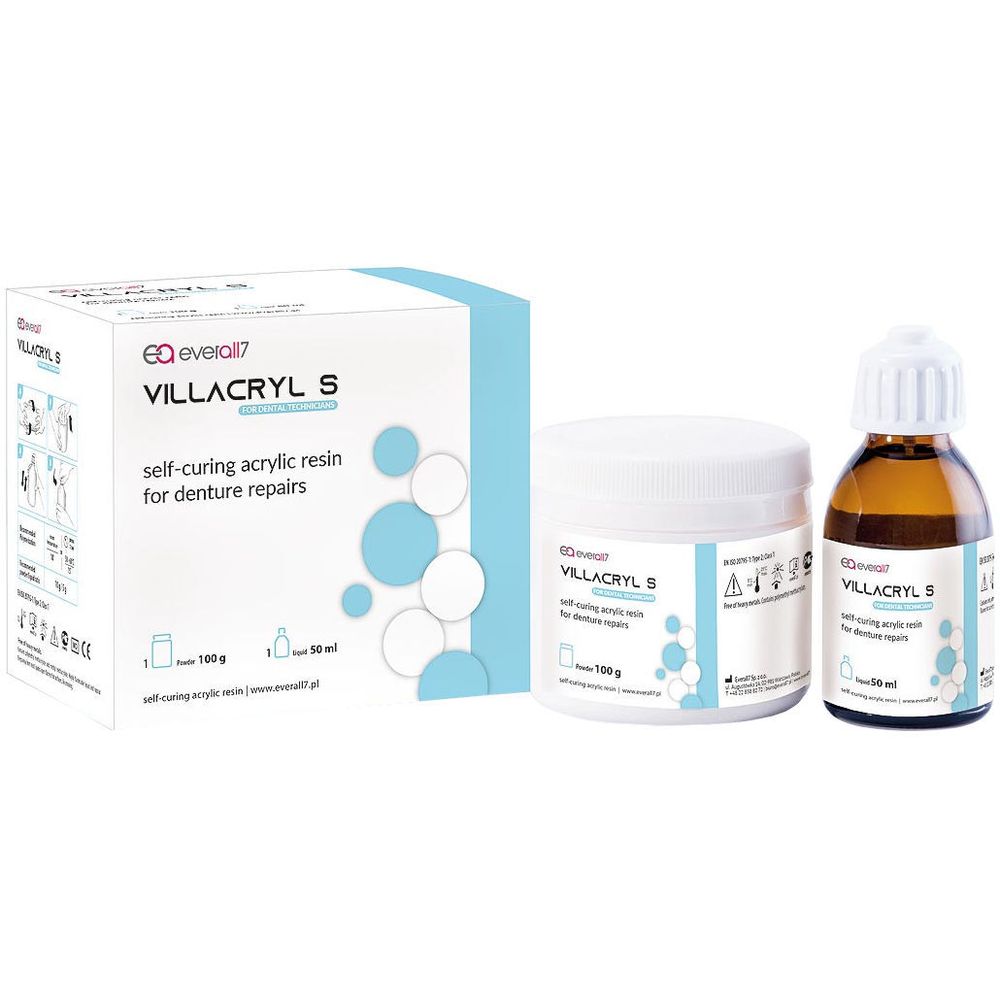 --- Villacryl S набор цвет V4 (100гр.+50мл.) Виллакрил С, холодной полимеризации для починок зубных протезов, V130V4Z05