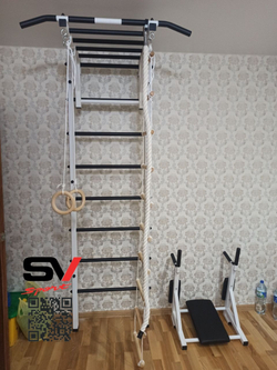 Монтаж шведской стенки Sv Sport в пеноблочные, газоблочные стены