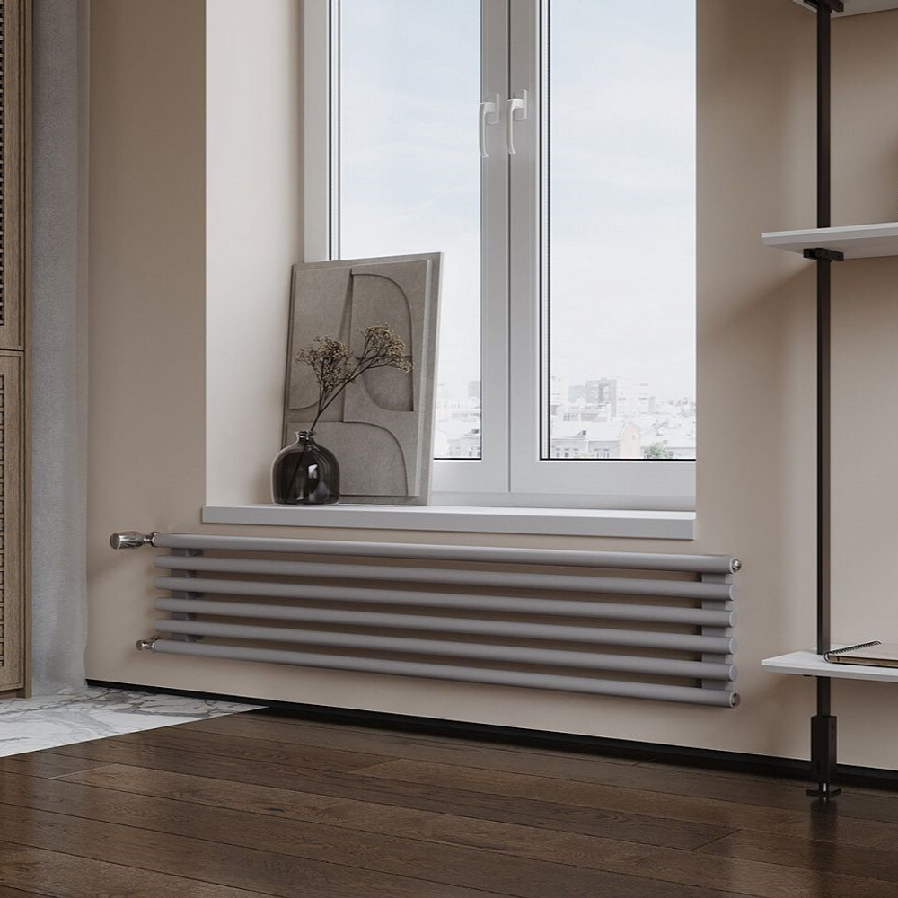 Радиатор трубчатый Guardo Torre 3D-1500-06 BK-GOR R7040(M) серый матовый