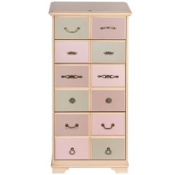 Комод "Пандора"- 5 с 4 ящиками Айвори Акварель