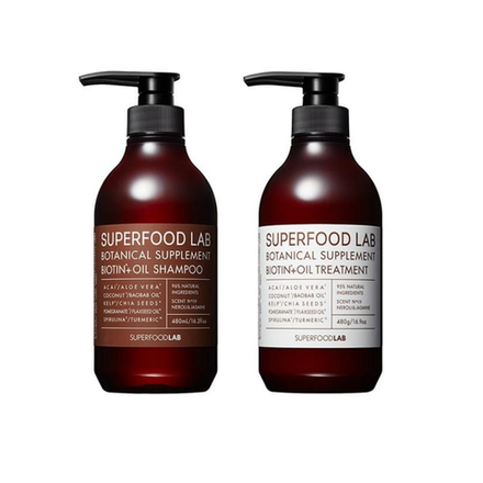 Набор для волос с биотином и натуральными маслами Superfood Lab