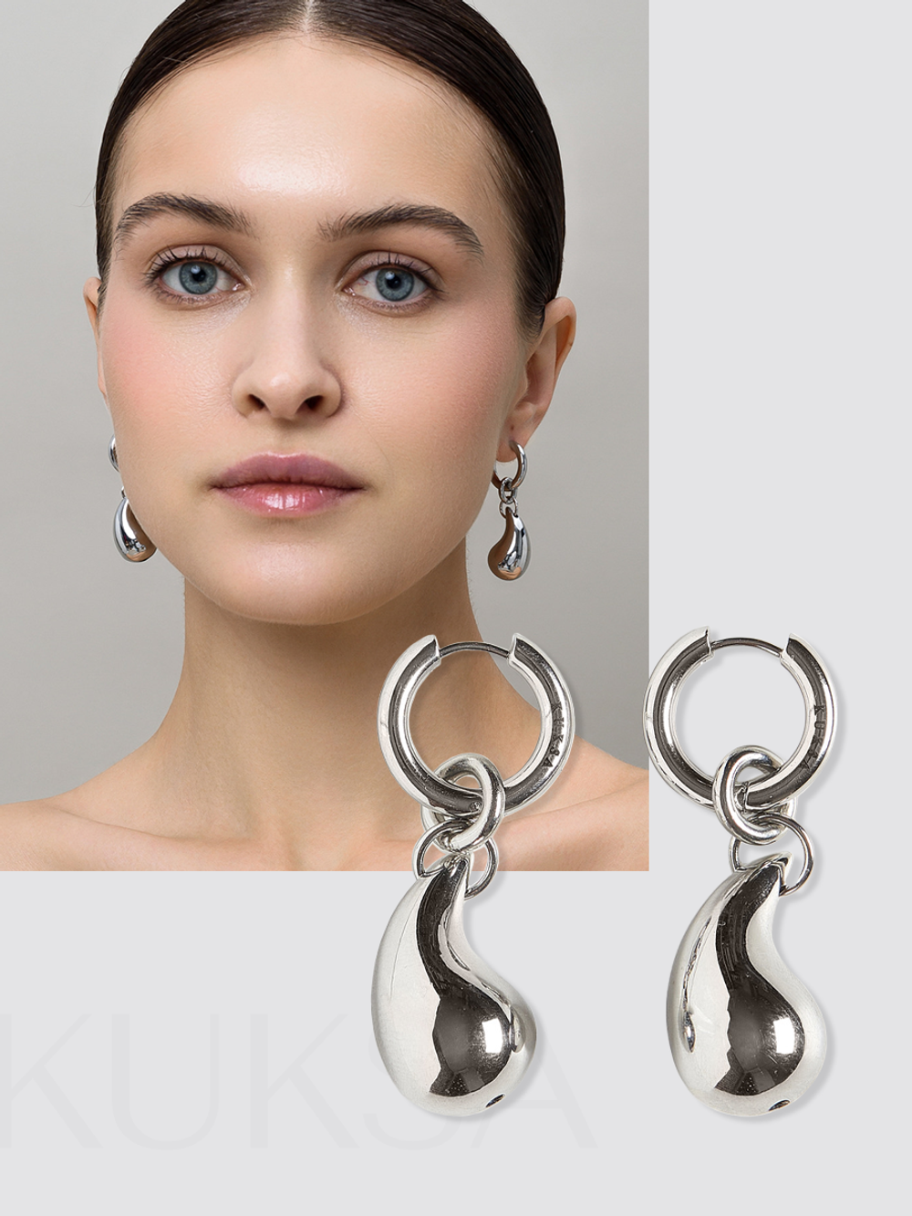 Серьги "Funny" Silver