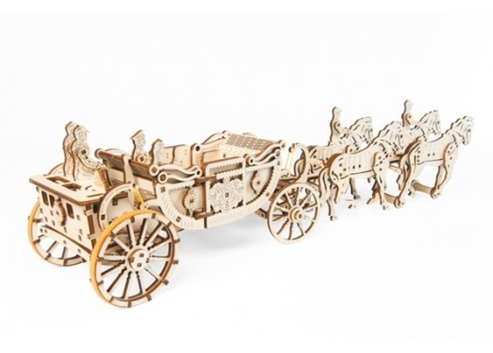 Сборная модель Ugears Королевская карета 70050