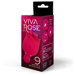 Малиновый клиторальный вибростимулятор-бутон - 10,6 см. (Цвет: малиновый)