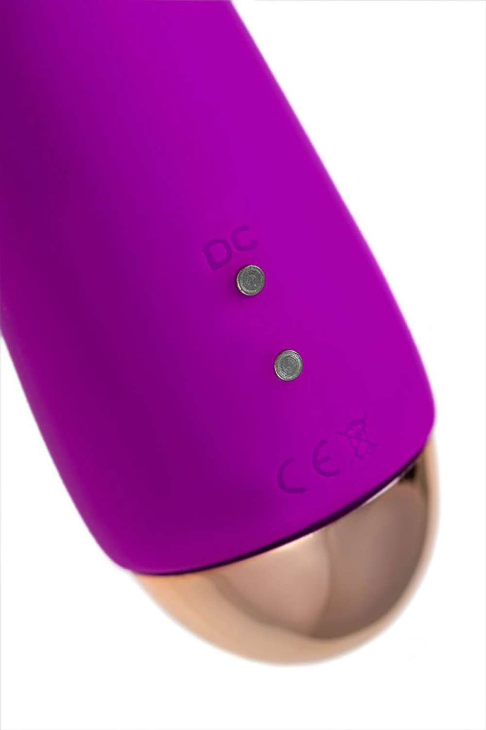 Лиловый вибратор с лепестками 21,5см ToyFa Hyacinth 457712