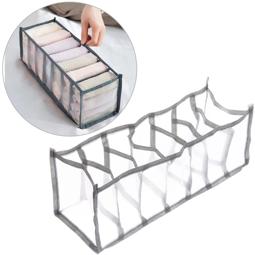 Органайзер - чехол для хранения вещей «ИДЕЯДОМА», цвет серый, 7 секций, 32*12*12см✦