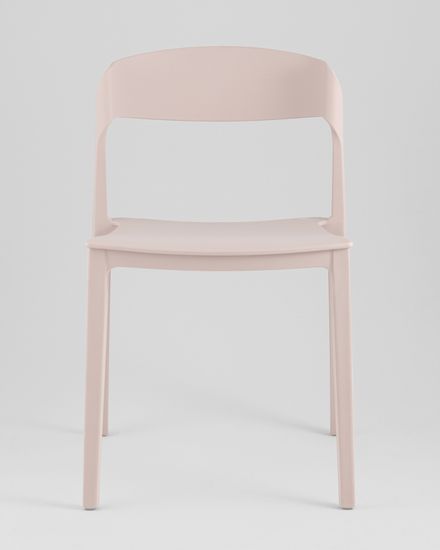 Стул Moris пластик нежно-розовый