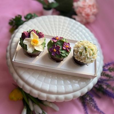 Шоколадные горшочки "Цветочный шёпот"