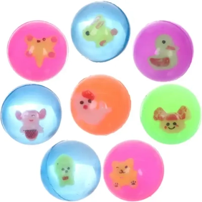 Мяч 32 мм «Зверята» каучуковый, микс СТИКЕР НА ВЛОЖЕНИЕ