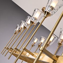 Люстра На Штанге Torche De Verre Linear Chandelier 12 By Imperiumloft