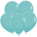 Шар (12"/30 см) Аквамарин, Пастель 100 шт.