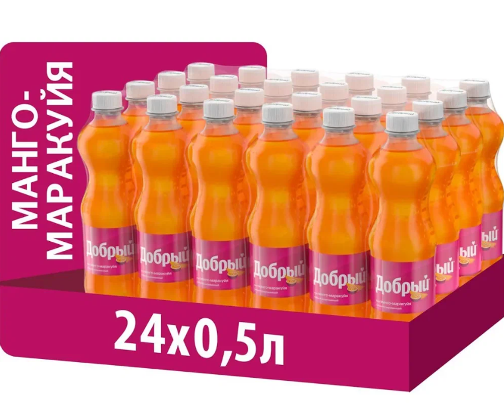 Добрый "Манго маракуя" 0,5 л. ПЭТ. (24 шт. в упаковке)
