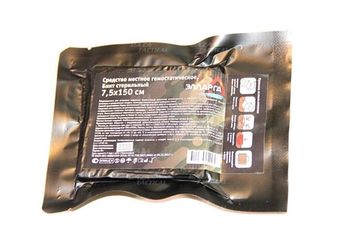 Бинт гемостатический (кровоостанавливающий) Элларга, 7,5 х150см