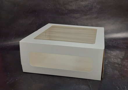 Упаковка КТ Cake Window White 24х24х10