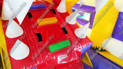 Коммерческий батут "Белый клык" с механизированной головой, размер 6*6*3,5 м