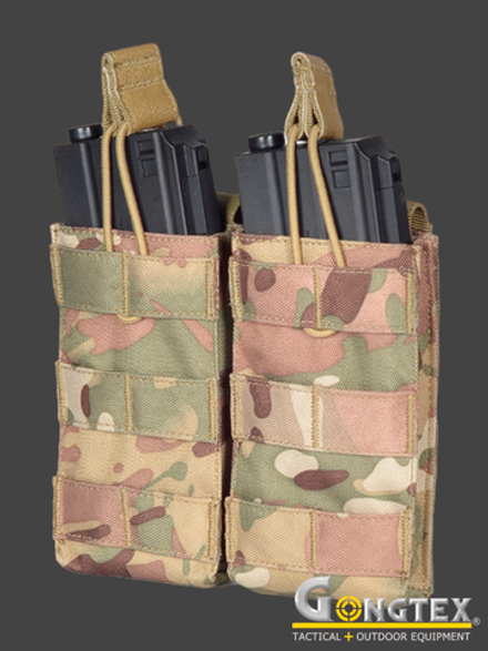 Подсумок открытый для 2 магазинов Gongtex (GP0143). Мультикам