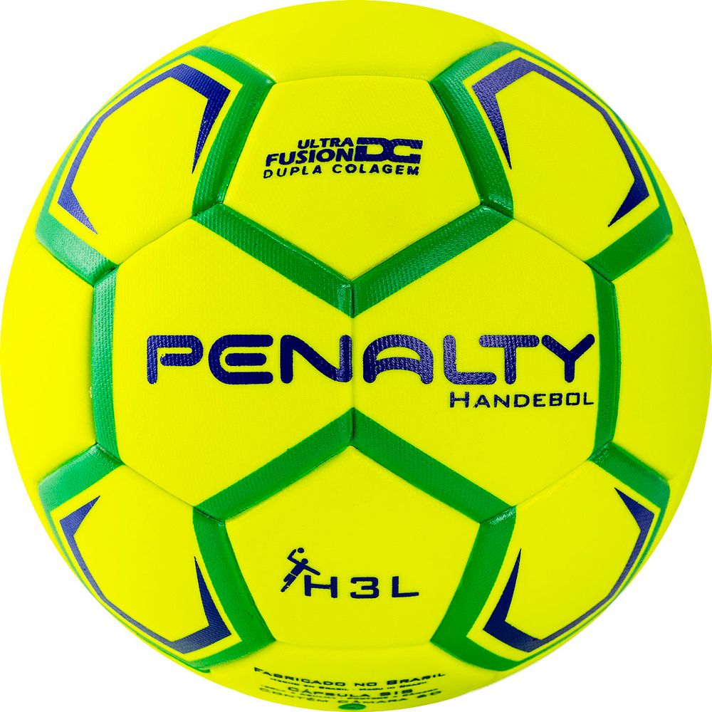 Мяч гандбольный PENALTY HANDEBOL H3L ULTRA FUSION X 5203632600-U, размер 3, желто-зелено-синий